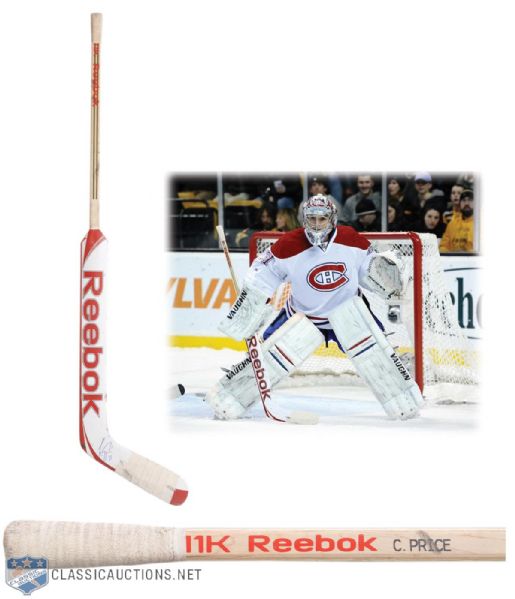 Carey Prices Montreal Canadiens Signed Reebok Game-Used Stick
