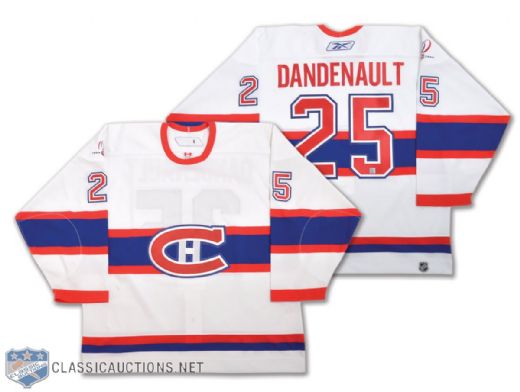 Mathieu Dandenaults 2008-09 Montreal Canadiens Centennial Season "1945-46" Game-Issued Jersey