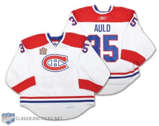 Alex Aulds 2011 Heritage Classic Montreal Canadiens Second Period Game-Worn Jersey