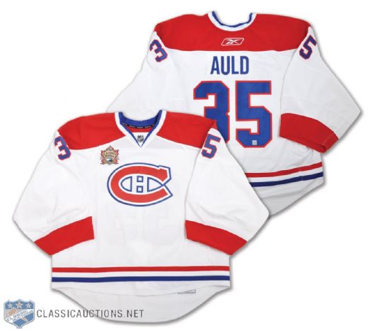 Alex Aulds 2011 Heritage Classic Montreal Canadiens First Period Game-Worn Jersey