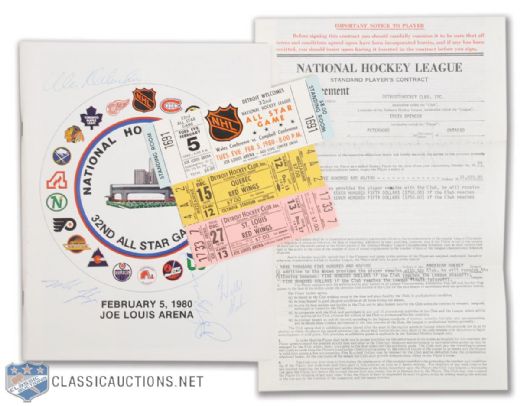 Detroit Red Wings Historic Tickets, Program and Contract Collection