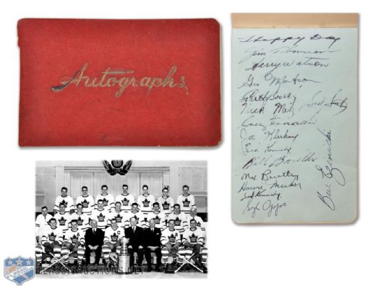 Toronto Maple Leafs 1947-48 Stanley Cup Champions Team-Signed Booklet, Including Barilko
