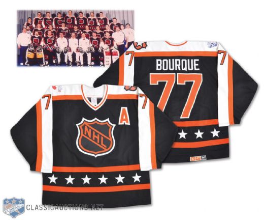 Ray Bourques 1989 NHL All-Star Game Wales Conference Game-Worn Alternate Captains Jersey