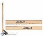 Phil Espositos and Wayne Cashmans Early-1970s Boston Bruins Game-Used Sticks
