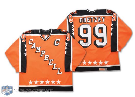 Wayne Gretzky 1986 NHL-All Star Game Autographed Vintage Pro Jersey