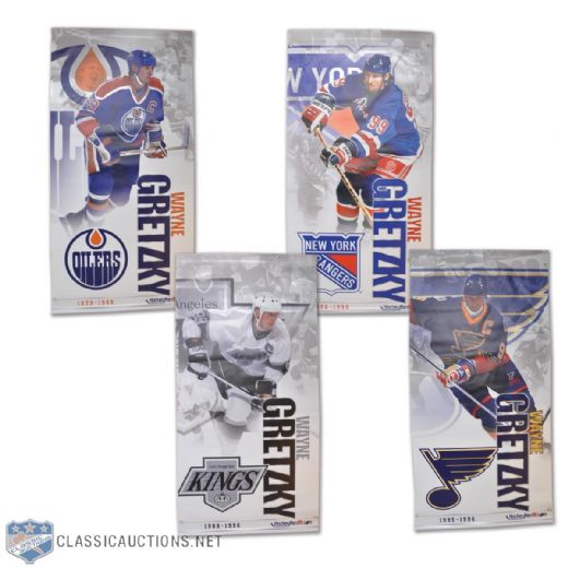 Wayne Gretzky Career Banners Collection of 4 (36" x 72")