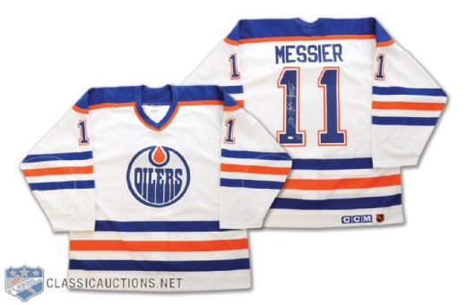 Mark Messier Autographed Limited-Edition 1984 Edmonton Oilers Stanley Cup Jersey