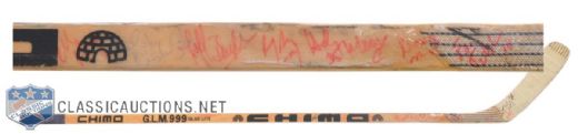 Steve Smiths 1986-87 Stanley Cup Champions Edmonton Oilers Game-Used Team-Signed Stick