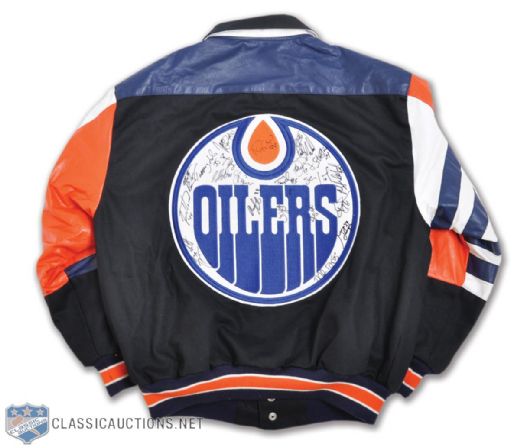 Edmonton Oilers 2001-02 Team-Signed Jacket
