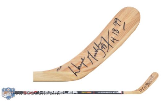 Wayne Gretzky 1999 Last Game WGA Limited-Edition Signed Stick