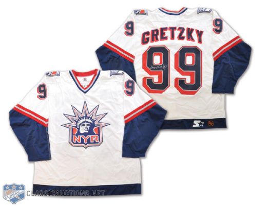 Wayne Gretzky 1999 New York Rangers Autographed Vintage Pro Jersey