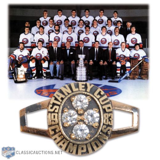New York Islanders 1983 Stanley Cup Championship 14K Gold Pendant