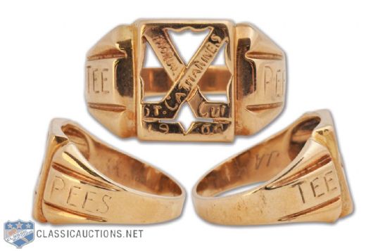 St. Catharines Teepees 1959-60 OHA Memorial Cup Championship 10K Gold Ring