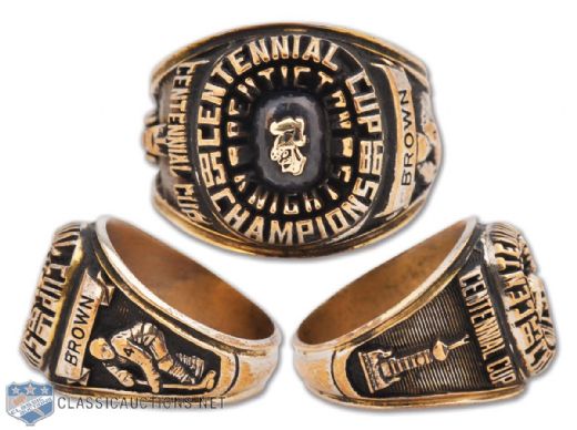 Cal Browns 1985-86 Penticton Knights Centennial Cup Championship Ring