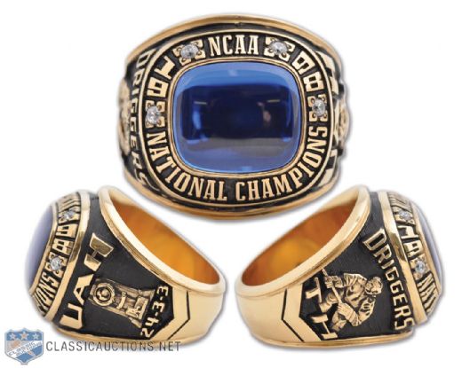 University of Alabama 1998 UAH Chargers NCAA National Champions Ring