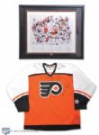 Philadelphia Flyers 1974-75 Stanley Cup Champions Limited-Edition Team-Signed Jersey and Framed Lithograph (28" x 34")