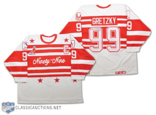 Wayne Gretzky Autographed Limited-Edition "Ninety-Nine Tour" Jersey