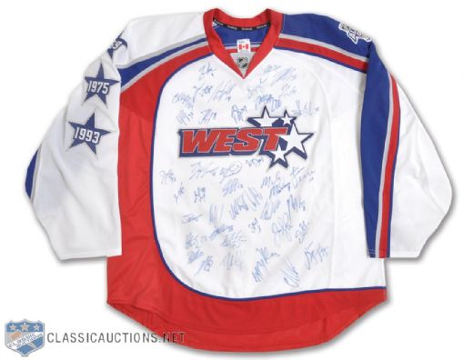 2009 NHL All-Star Game Western Conference Team-Signed Jersey Autographed by 21