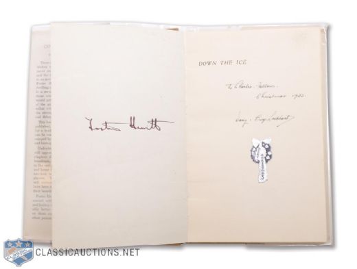 "Down the Ice" 1934 Book Autographed by Foster Hewitt