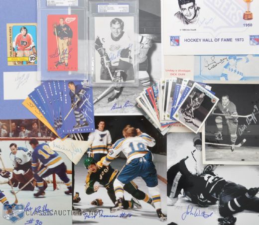 Autographed Card, Photo and Postcard Collection of 44