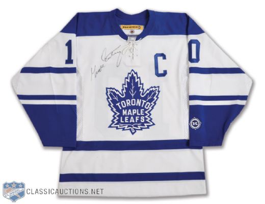 George Armstrong Toronto Maple Leafs Signed Jersey