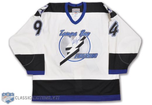 Phil Esposito Autographed 1994 Tampa Bay Lightning Jersey