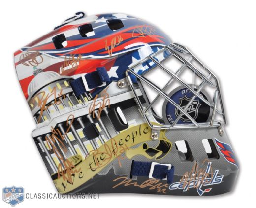 Washington Capitals 2009-10 Team-Signed Helmet with Ovechkin