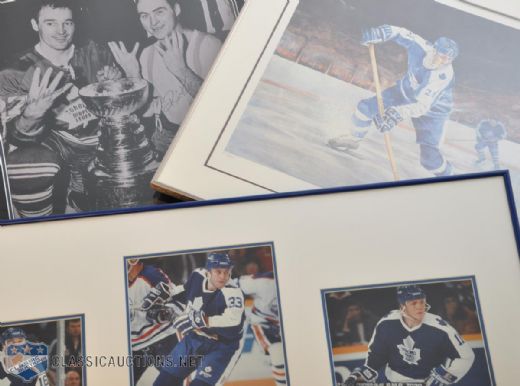 Toronto Maple Leafs Signed framed Photo / Lithograph Collection of 4