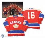 Terry Clancys 1964 Winter Olympics Team Canada Game-Worn Red Jersey
