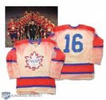 Terry Clancys 1964 Winter Olympics Team Canada Game-Worn White Jersey