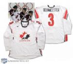 Jay Bouwmeesters 2006 Olympics Team Canada Game-Worn Jersey - Photo-Matched!