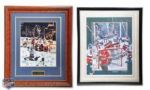 1980 Team USA "Miracle on Ice" Signed and Team-Signed Framed Photo Collection of 2