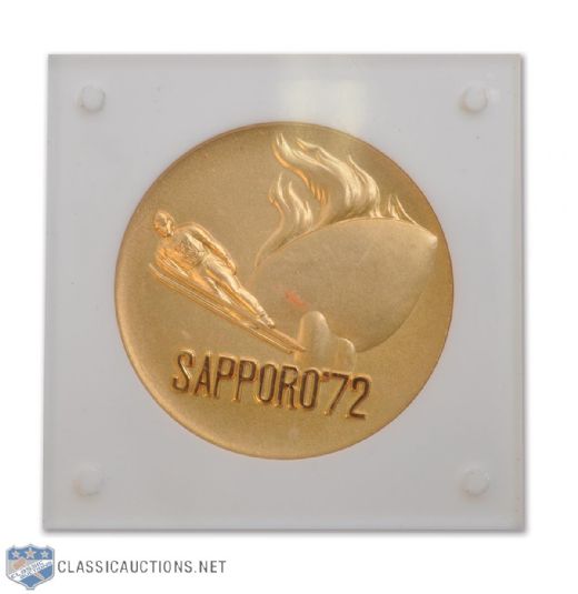 Valery Kharlamovs 1972 Sapporo Winter Olympics Commemorative Medal