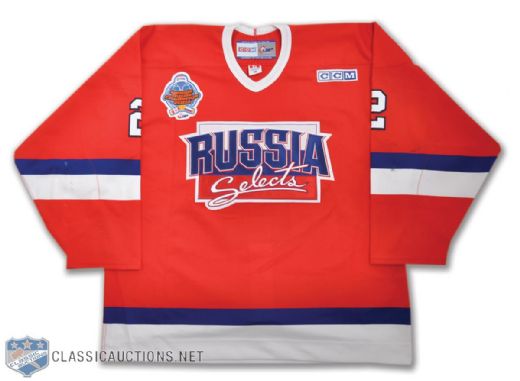 Nikita Nikitins 2003 Re/Max Canada-Russia Challenge Team Russia Game-Worn Jersey