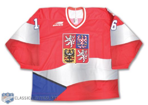 Jiri Dopitas Team Czech Republic 1996 World Cup of Hockey Game-Issued Jersey