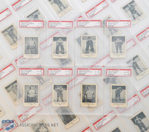1951-52 Laval Dairy Lac St-Jean Complete 59-Card PSA-Graded Set