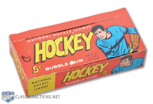 1966-67 Topps Test Display Box - Bobby Orr Rookie Year!