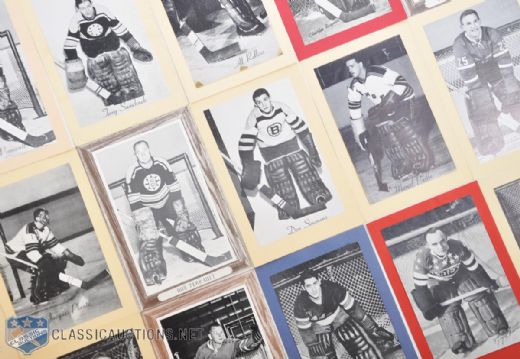 Bee Hive, Crown Brand & Quaker Oats Goalies Photo Collection of 104 with Short Prints