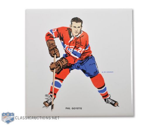 1962-63 H.M. Cowan/Screenarts Phil Goyette Montreal Canadiens Tile