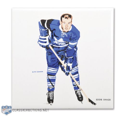 1962-63 H.M. Cowan/Screenarts Eddie Shack Maple Leafs Tile