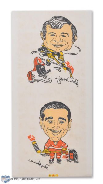 1970-71 Undetached Kelloggs Iron-On Transfers of McKenzie and Mahovlich