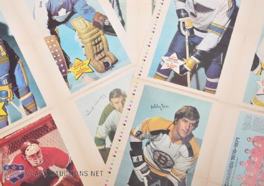 1971-72 O-Pee-Chee Poster Complete Uncut 24-Poster Set