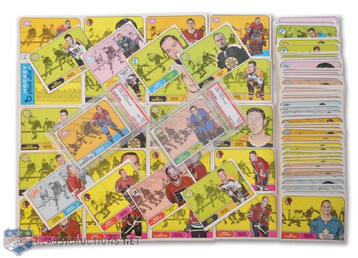 1968-69 Topps Complete 132-Card Set with PSA-Graded Cards