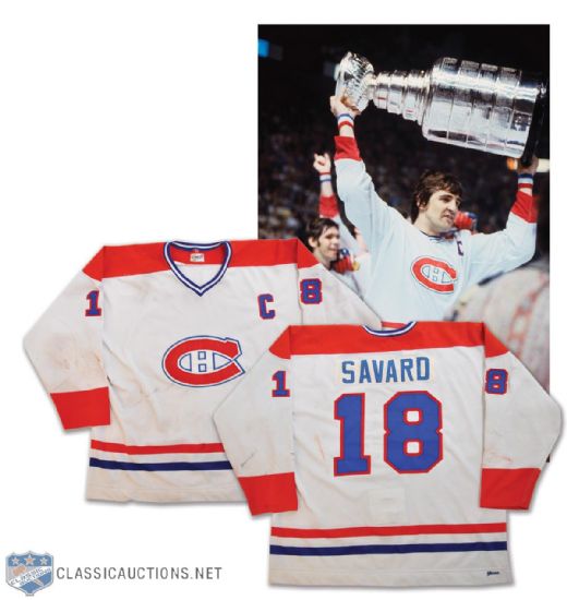 Serge Savards 1979 Montreal Canadiens Stanley Cup Finals  Game-Worn Jersey -Photo-Matched!