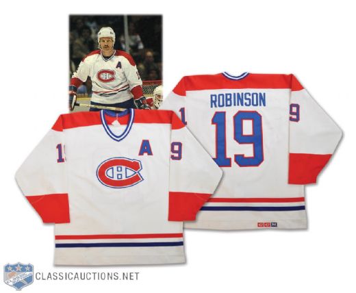 Larry Robinsons Mid-to Late-1980s Montreal Canadiens Game-Worn Jersey