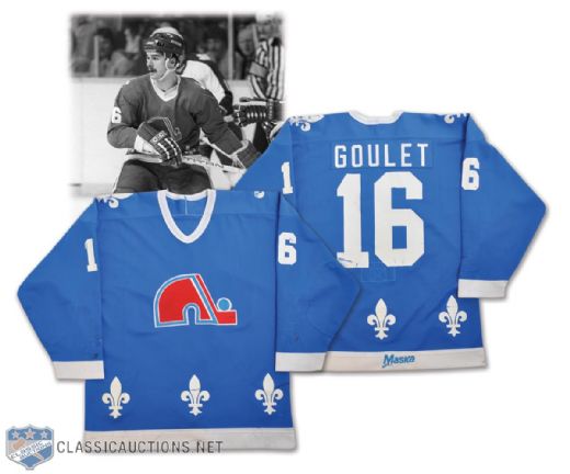Michel Goulets Early-1980s Quebec Nordiques Game-Worn Jersey