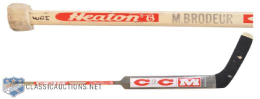Martin Brodeurs Signed CCM Game-Used Stick