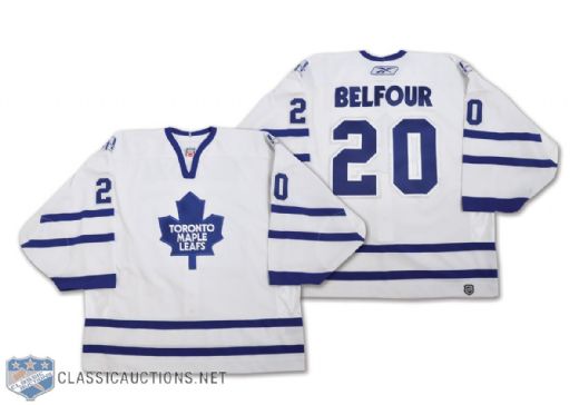 Ed Belfours 2005-06 Toronto Maple Leafs Game-Worn Jersey