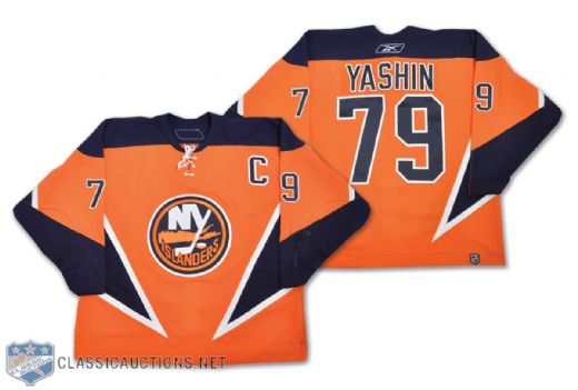 Alexei Yashins 2006-07 New York Islanders Game-Worn Captains Alternate Jersey