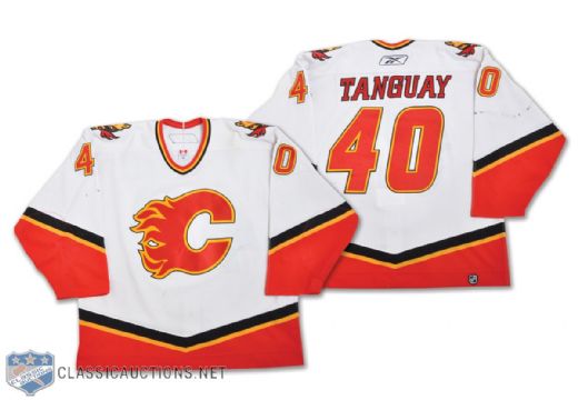 Alex Tanguays 2006-07 Calgary Flames Game-Worn Jersey